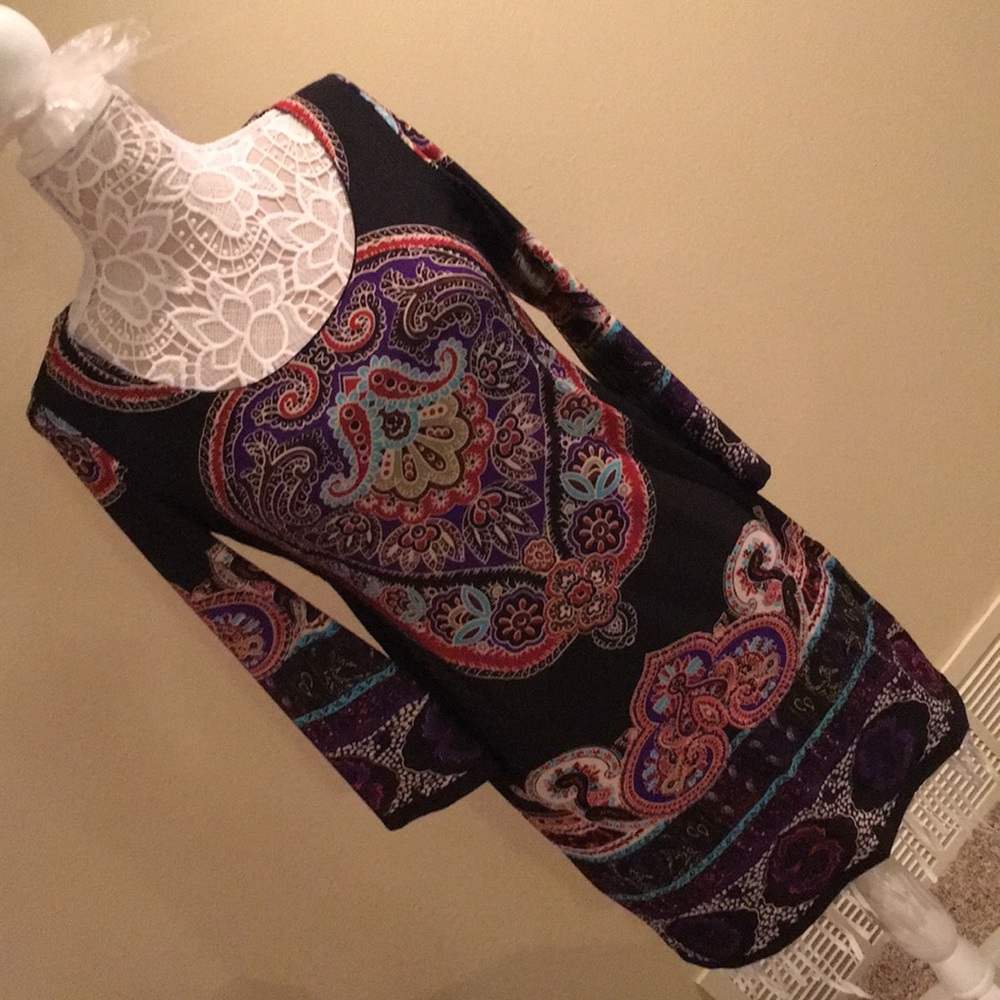 3/4 sleeve cocktail dress